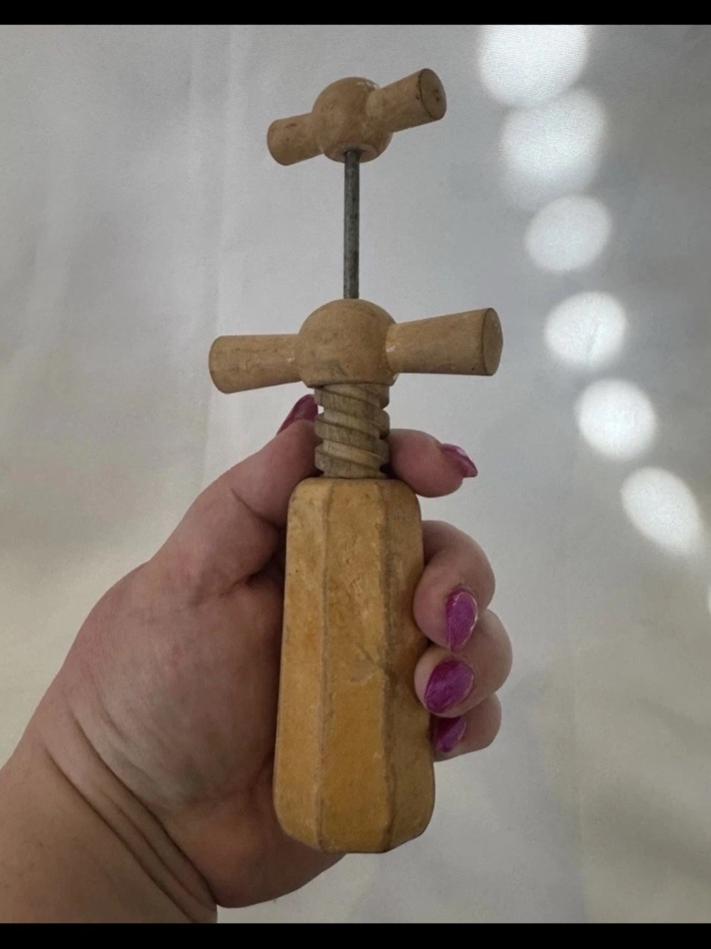 * Copy* Vintage French double twist corkscrew, wine bottle opener